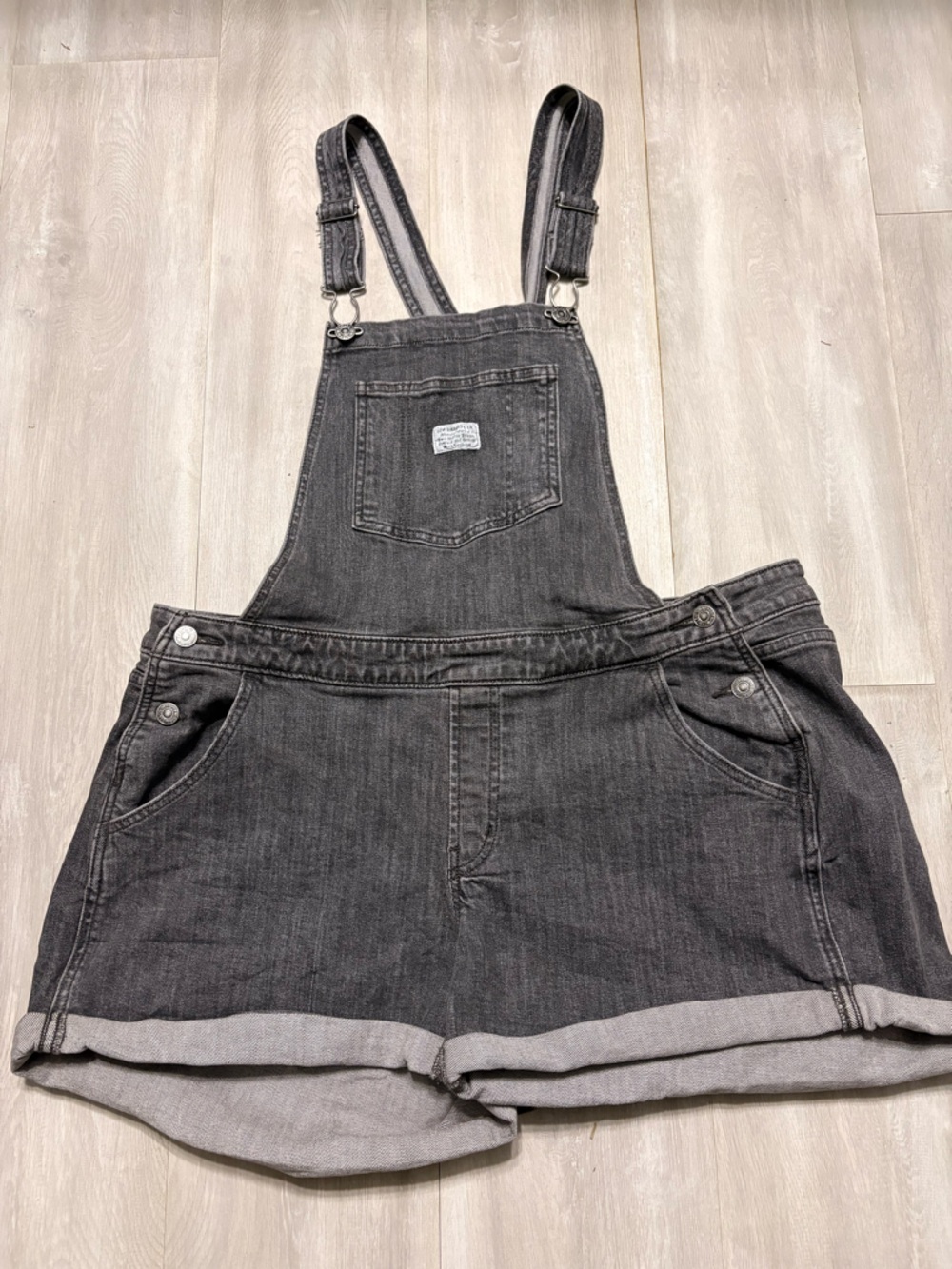 Black Denim Overalls